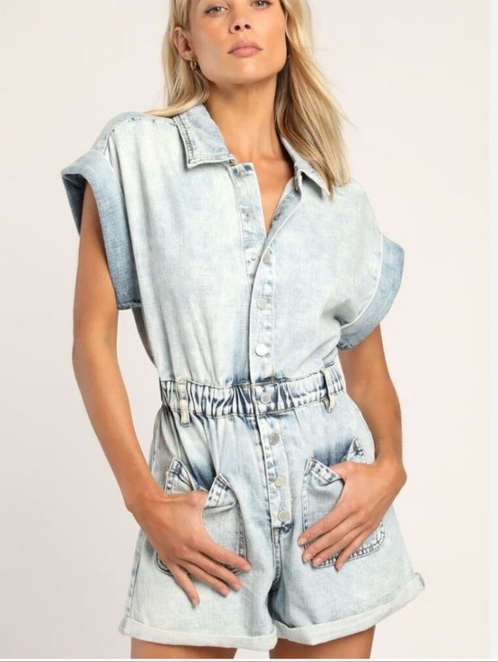 BLANKNYC Denim Romper